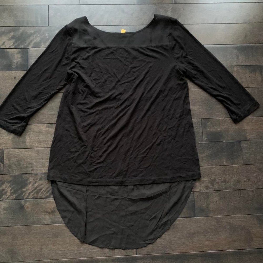 Anthropologie Top with sheer back panel